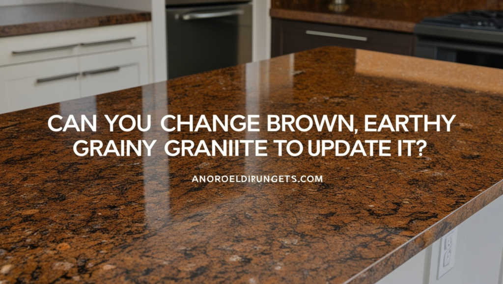 Can You Change Brown Earthy Grainy Granite to Update It