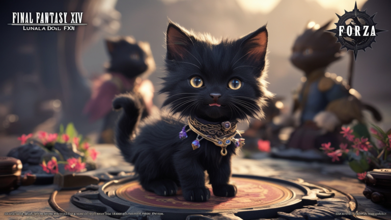 Black Kitten Lunala Doli FFXIV