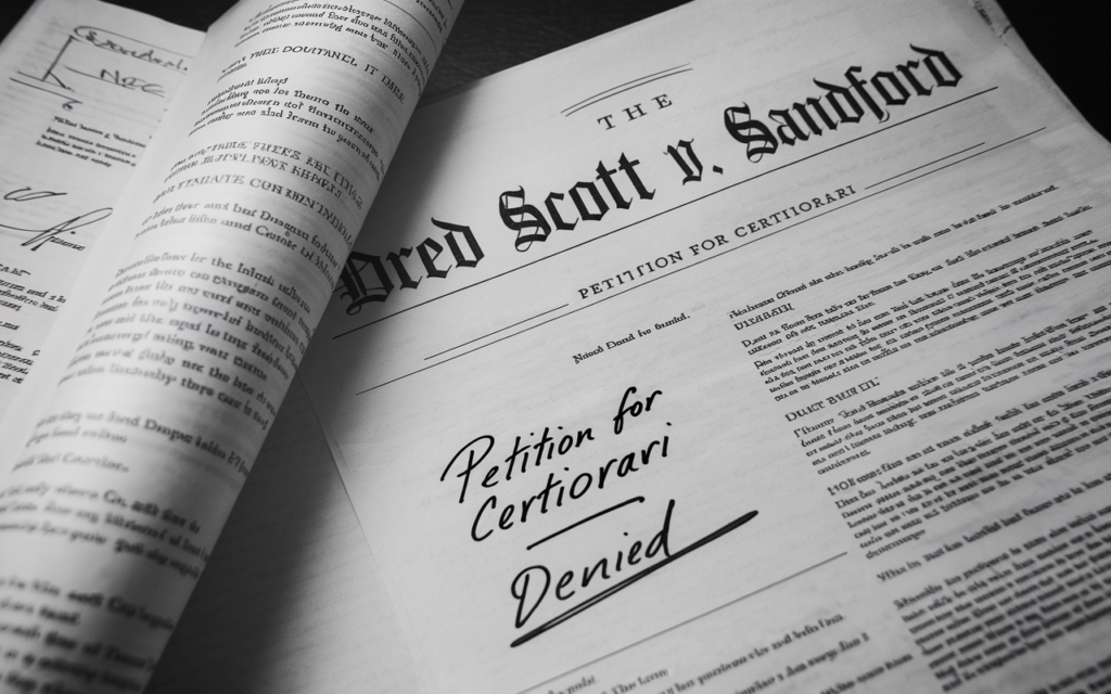 Dred Scott v Sandford Petition for Certiorari